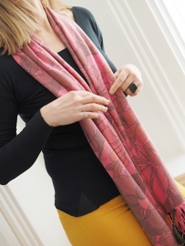 "Anthea II" printed pashmina scarf