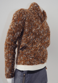 "Beadu" handknit wool blend cardigan