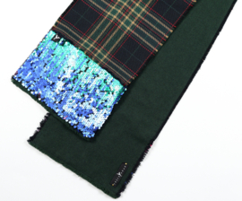 "Mirach" wool blend scarf with sequins