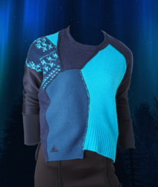 " Ronin " redesign wool/scuba mix sweater