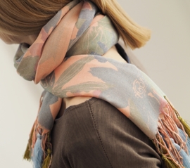 "Anthea I" printed pashmina scarf