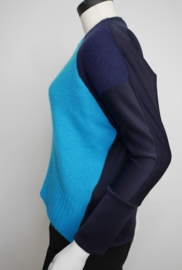 " Ronin " redesign wool/scuba mix sweater