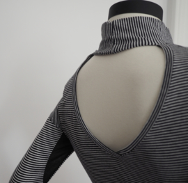 "Malin " stripe  turtleneck top