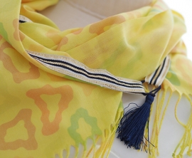 "Anthea IV" printed pashmina scarf