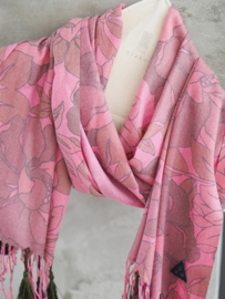 "Anthea II" printed pashmina scarf