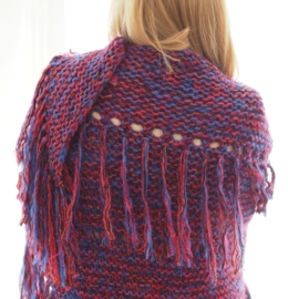 "Trian IX" handknit shawl