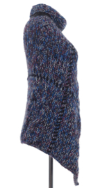 "Wabi-sabi II" hand knit poncho