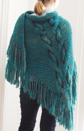 "Trian VI" handknit shawl