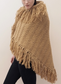 "Wabi-sabi VIII" hand knit poncho