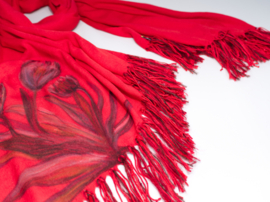 "Meissa" hand painted pashmina  scarf
