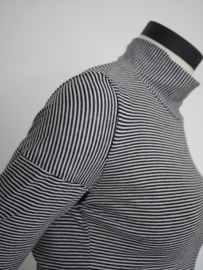 "Malin " stripe  turtleneck top