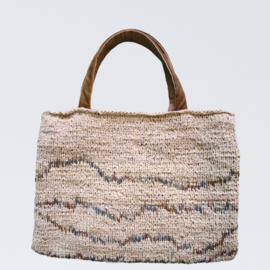 "Nihal" hand knit cotton bag