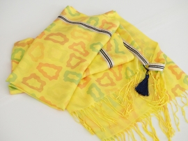 "Anthea IV" printed pashmina scarf