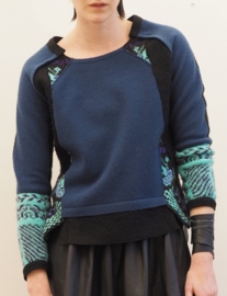 "Asteria" hand knit long sweater