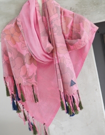 "Anthea II" printed pashmina scarf