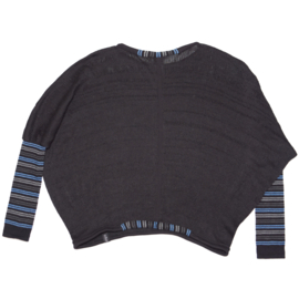 "Maasym" open knit sweater
