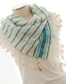 "linum II" cotton scarf