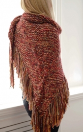 "Trian XIII" handknit shawl