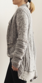 "Scyleia" hand knit long cardigan
