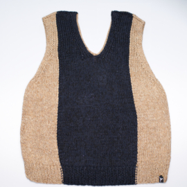 "Rigel" chunky hand knit vest