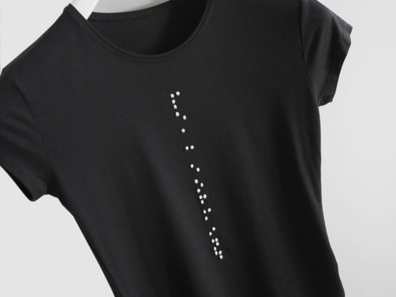 "Braille VI" unisex t-shirt