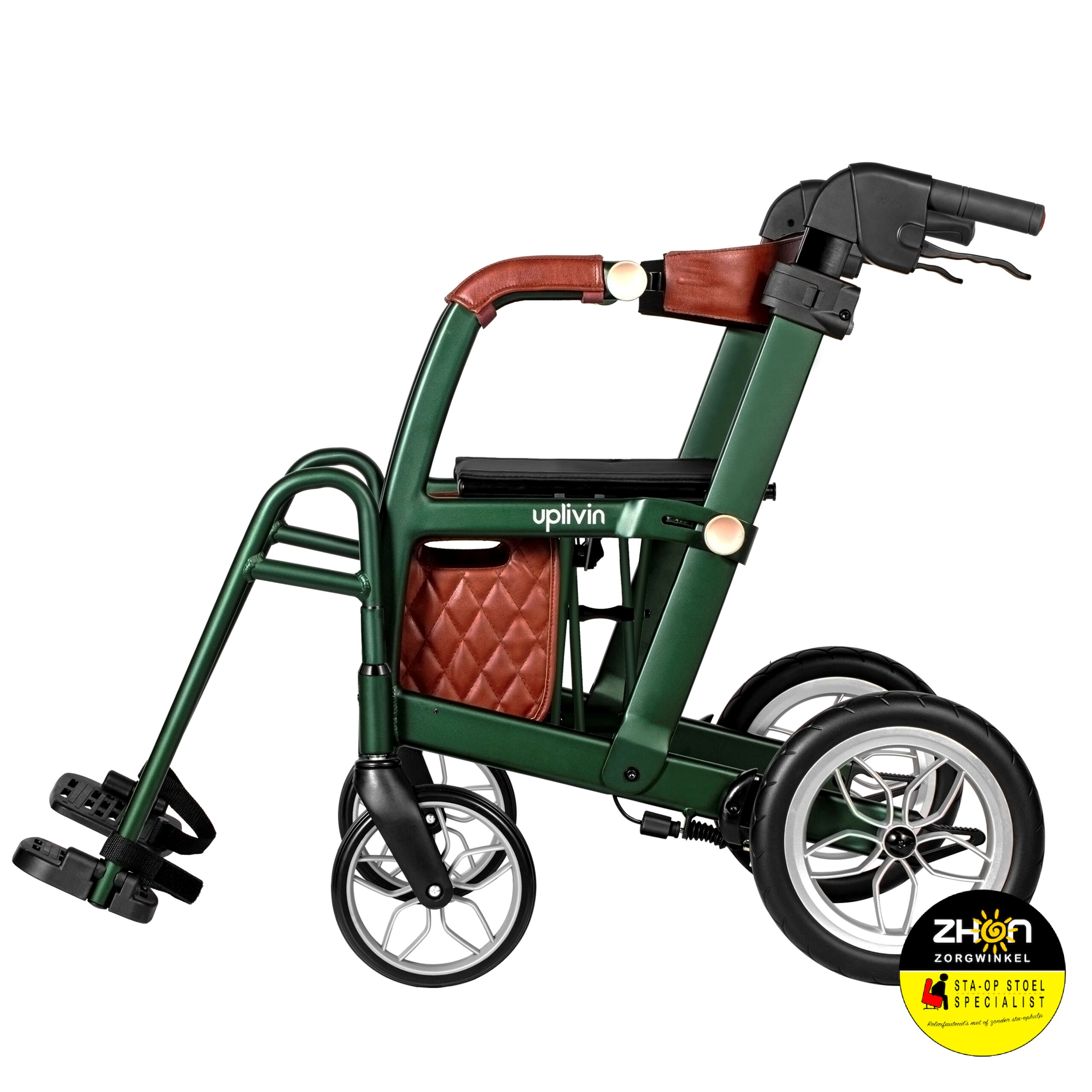 Glide 2 in 1 rollator rolstoel - Compacte dubbel plooibare rollator rolstoel