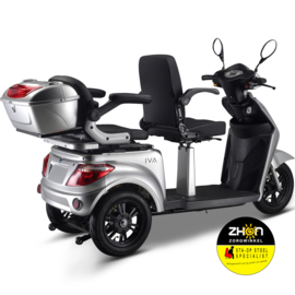 IVA E1000 Dubbel Duo Scootmobiel - max 20 km/h - Lithium accu