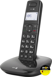 Doro Comfort 1010 draadloze duo telefoonset - zwart -  met grote toetsen