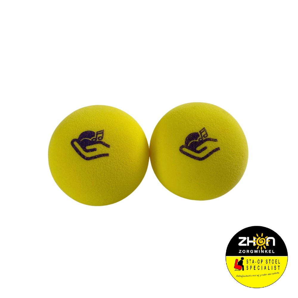 Tennisballen foam met geluid 2st 90mm