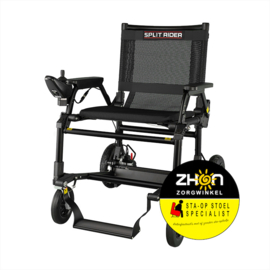 e-Ability SplitRider Black Edition - Elektrische Lichtgewicht inklapbare en deelbare rolstoel | Officiële Dealer van NL‎