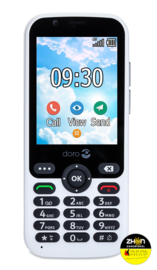 Doro Mobiele telefoon 7010 4G WhatsApp & Facebook - grijs/wit - senioren telefoon met alarmknop