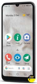 Doro SmartPhone 8100 32GB 4G - grijs - senioren telefoon met alarmknop