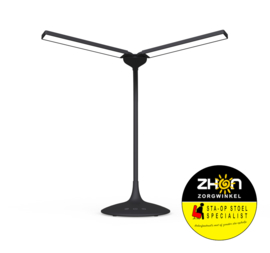 SBR Glow Bureaulamp - buigbare arm, 2 lampen en 3 lichtkleuren