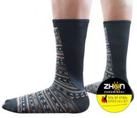 Xpandasox Unisex - kuithoogte - figuren - zwart / bruin 41 - 43