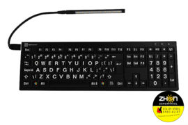 Nero Xl Toetsenbord - zwart/wit -  zwart geel