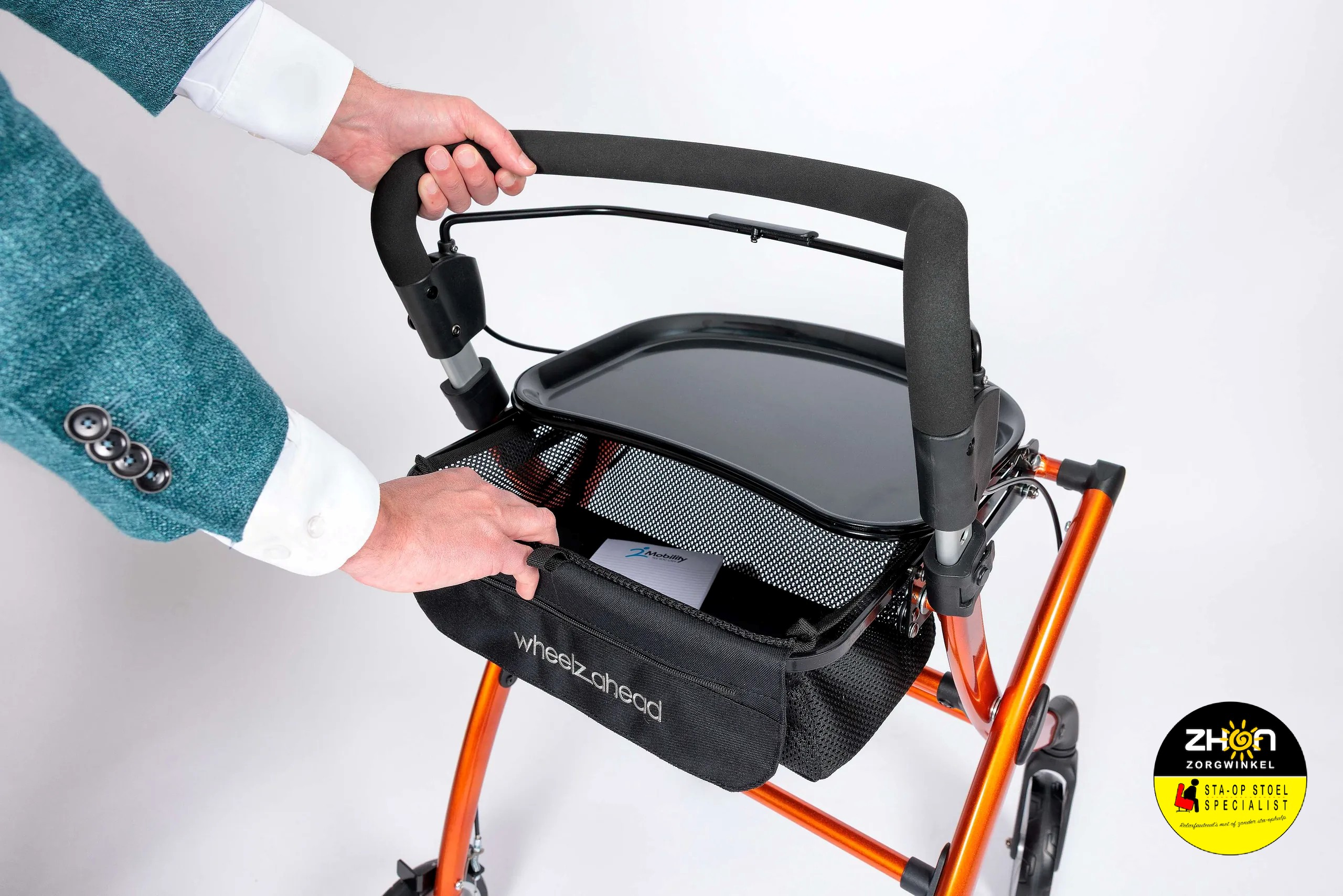 WHEELZAHEAD INDOOR 2.0 - De luxe Binnenhuis rollator in 3 stijlvolle kleuren