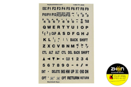 Toetsenbordstickers - 4 verschillende kleuren