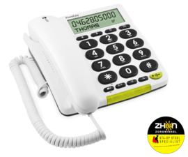 Doro PhoneEasy 312cs seniorentelefoon - wit -  met grote toetsen
