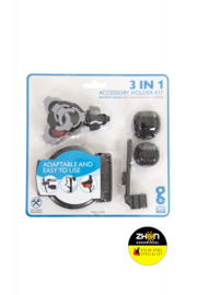 Mobiliteit accessoireset - - stokhouder - fles/blikjeshouder - zaklamphouder