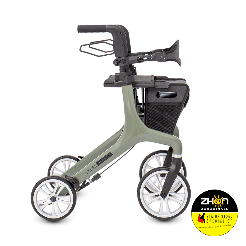 Excel Avensis rollator - 6kg - Thunder Grey - Sage Green - Cloud Blue