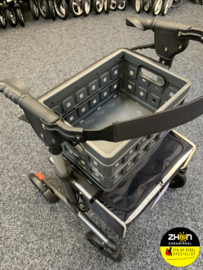 ZHON - Rollator-krat - Vouwkrat voor op zitje van de rollator - Universeel - Antraciet