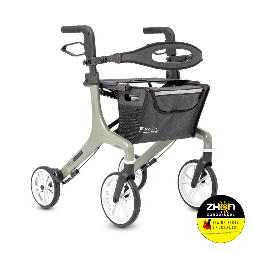 Excel Avensis rollator - 6kg - Thunder Grey - Sage Green - Cloud Blue