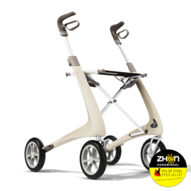 Carbon Ultra lichtgewicht ByAcre- Ultralight - Rollator - 4,8 kg - Zachte banden