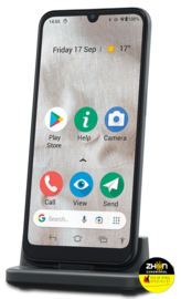 Doro SmartPhone 8100 32GB 4G - grijs - senioren telefoon met alarmknop