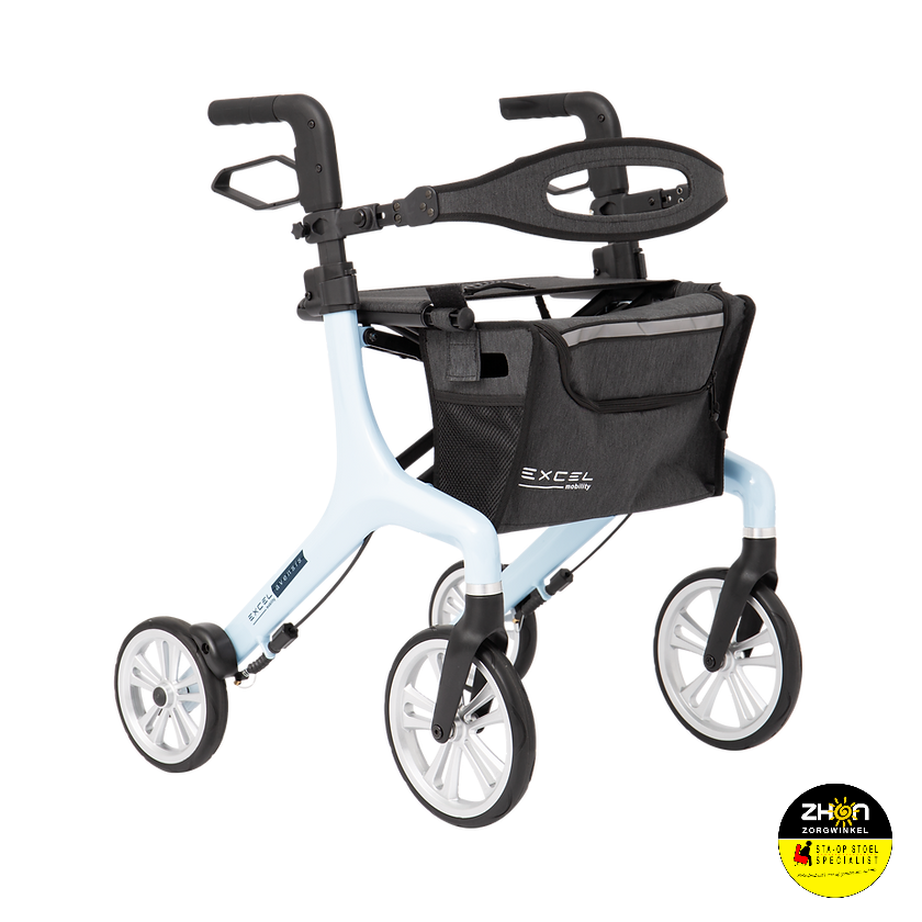Excel Avensis rollator - 6kg - Thunder Grey - Sage Green - Cloud Blue