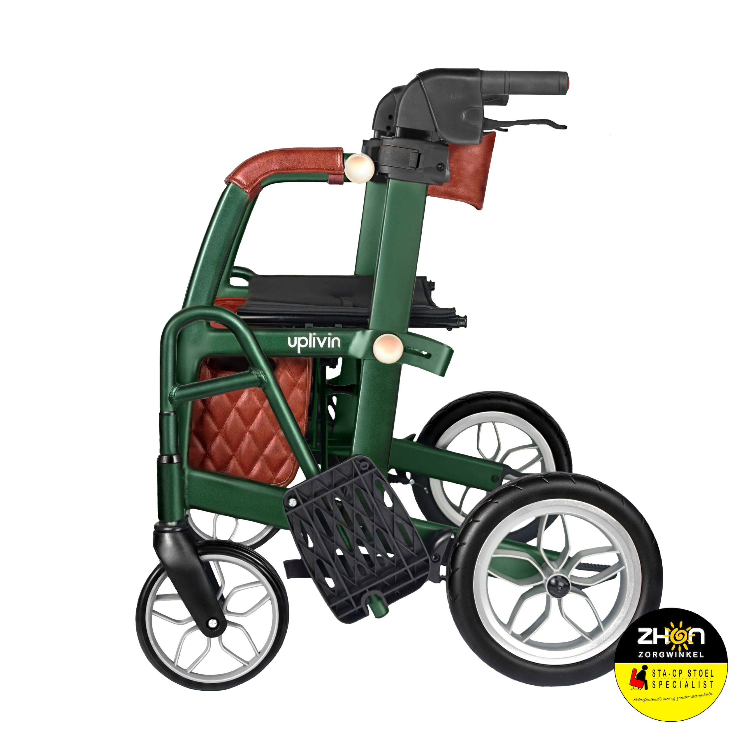 Glide 2 in 1 rollator rolstoel - Compacte dubbel plooibare rollator rolstoel