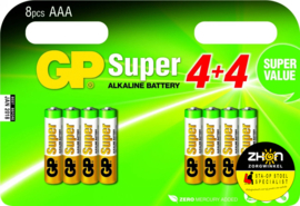 AAA batterijen multipack - 8 stuks