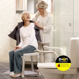 Support toiletbril met armsteunen