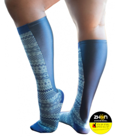 latexvrije sokken - Fairisle blauw - 35 - 41/41 - 43 - Xpandasox