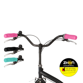 MyVeloGrips fiets handvathoes - zwart/turquoise/roze
